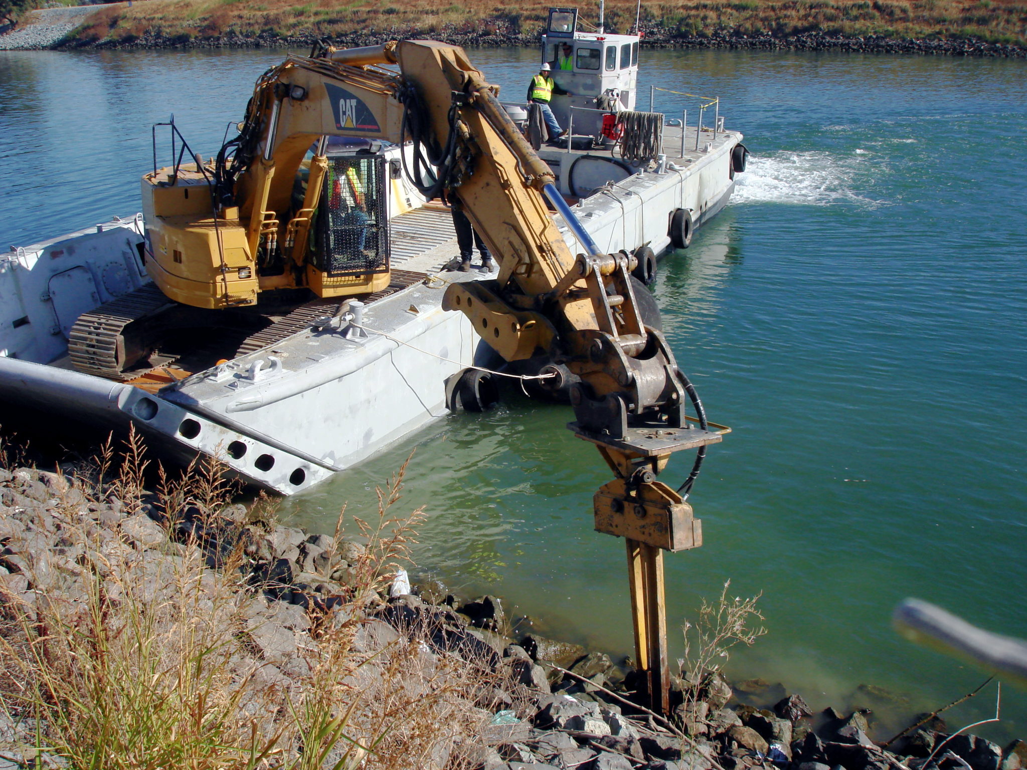small scale dredging habitat project
